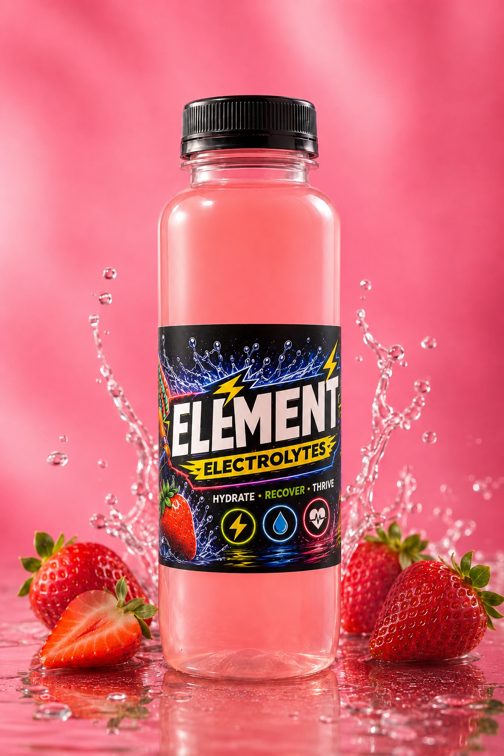 Element Electrolytes 12oz ready-to-drink strawberry bottle